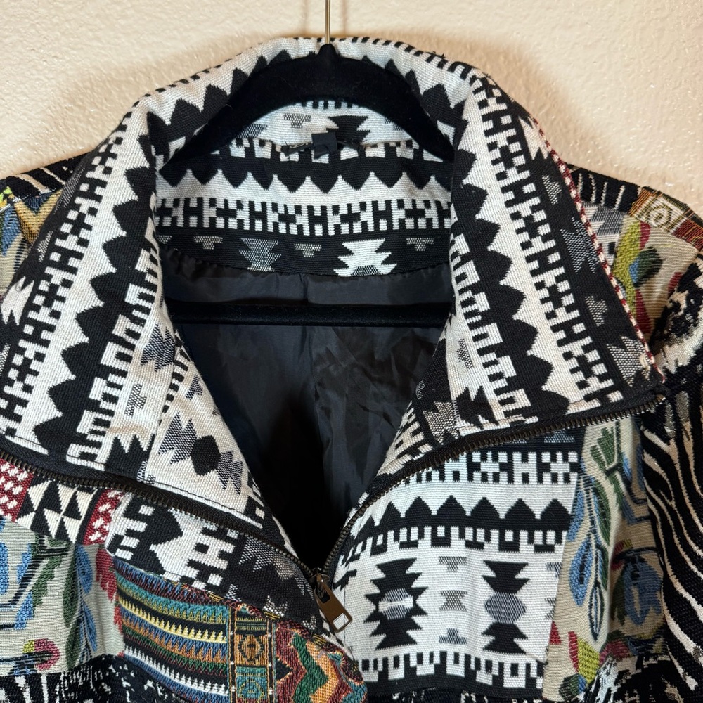 Desigual Multicolor Patchwork Tapestry Coat - image 7